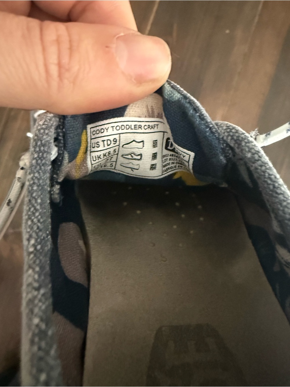 Hey Dude Toddler Shoes Size 9c - Picture 4 of 5